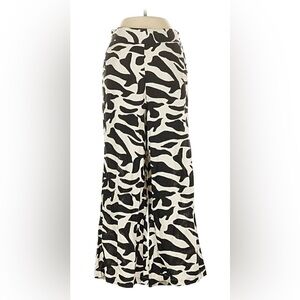 Rachel Zoe Monochrome Animal Print Linen Pants